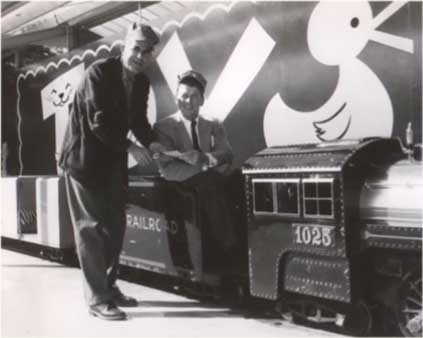 Ronald Reagan on Nut Tree Train